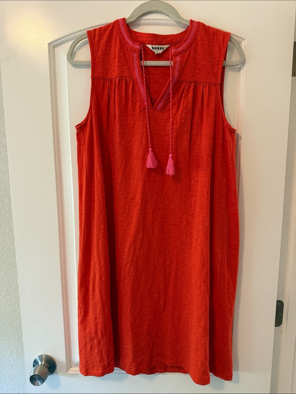 Boden Nadine Notch Cotton Dress
